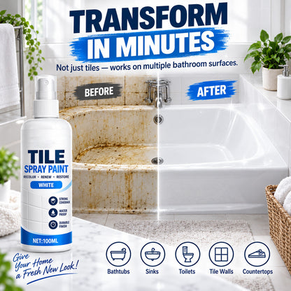 🎨 Tile Renewal Spray – 100ml Surface Refresh Paint, 3 Colors