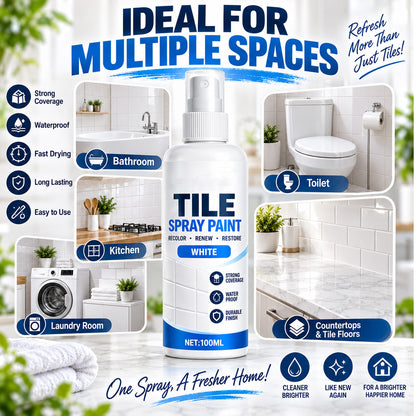 🎨 Tile Renewal Spray – 100ml Surface Refresh Paint, 3 Colors