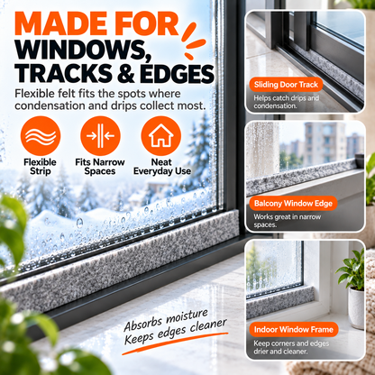 Self-Adhesive Window Condensation Absorbent Felt Strip