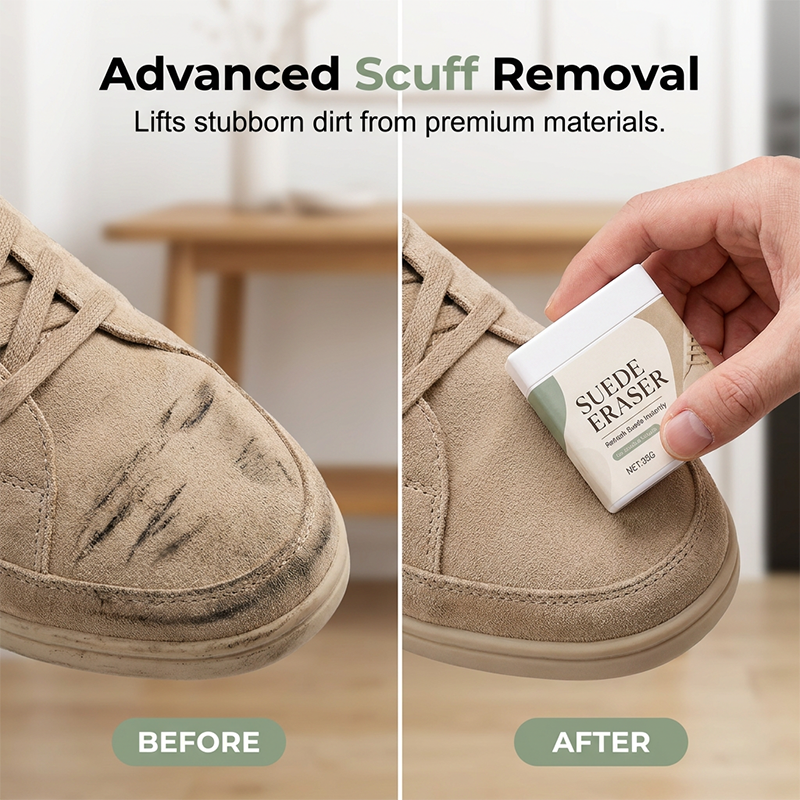 🧽👢 Suede & Nubuck Eraser – Easy Dirt & Scuff Removal(2-Pack)✅🍀