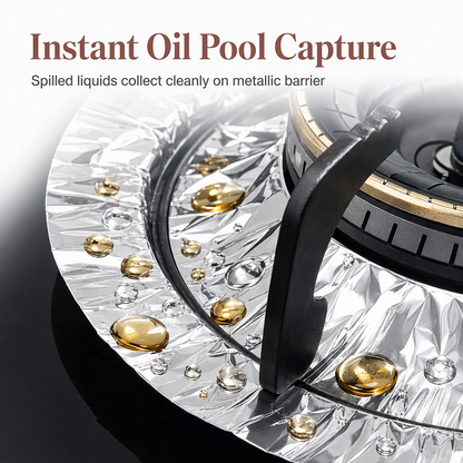 🍳 10-Pack Heavy-Duty Foil Gas Stove Burner Liners – Easy Kitchen Cleanup ✨