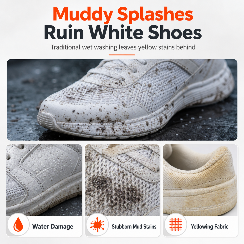 Rinse-Free Multi-Surface Shoe Foam Cleaner⏳