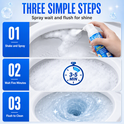 Clean Toilet Bowls Instantly! Deep Cleaning Foaming Mousse