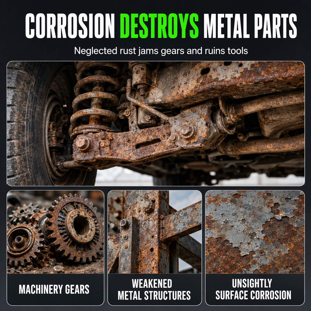3 in 1 Rust Remover & Phosphating Agent – Degrease, Remove Rust, Anti-Rust🍀