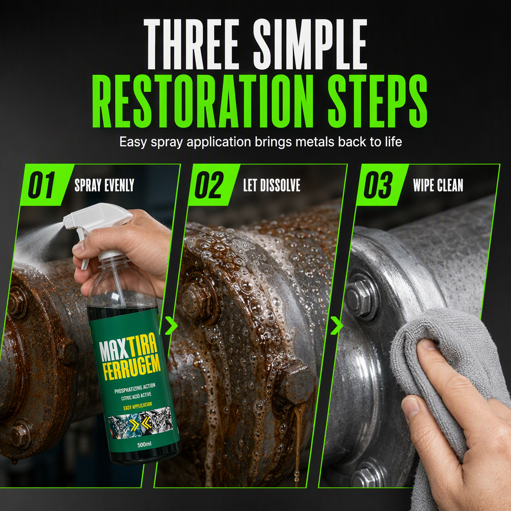 3 in 1 Rust Remover & Phosphating Agent – Degrease, Remove Rust, Anti-Rust🍀