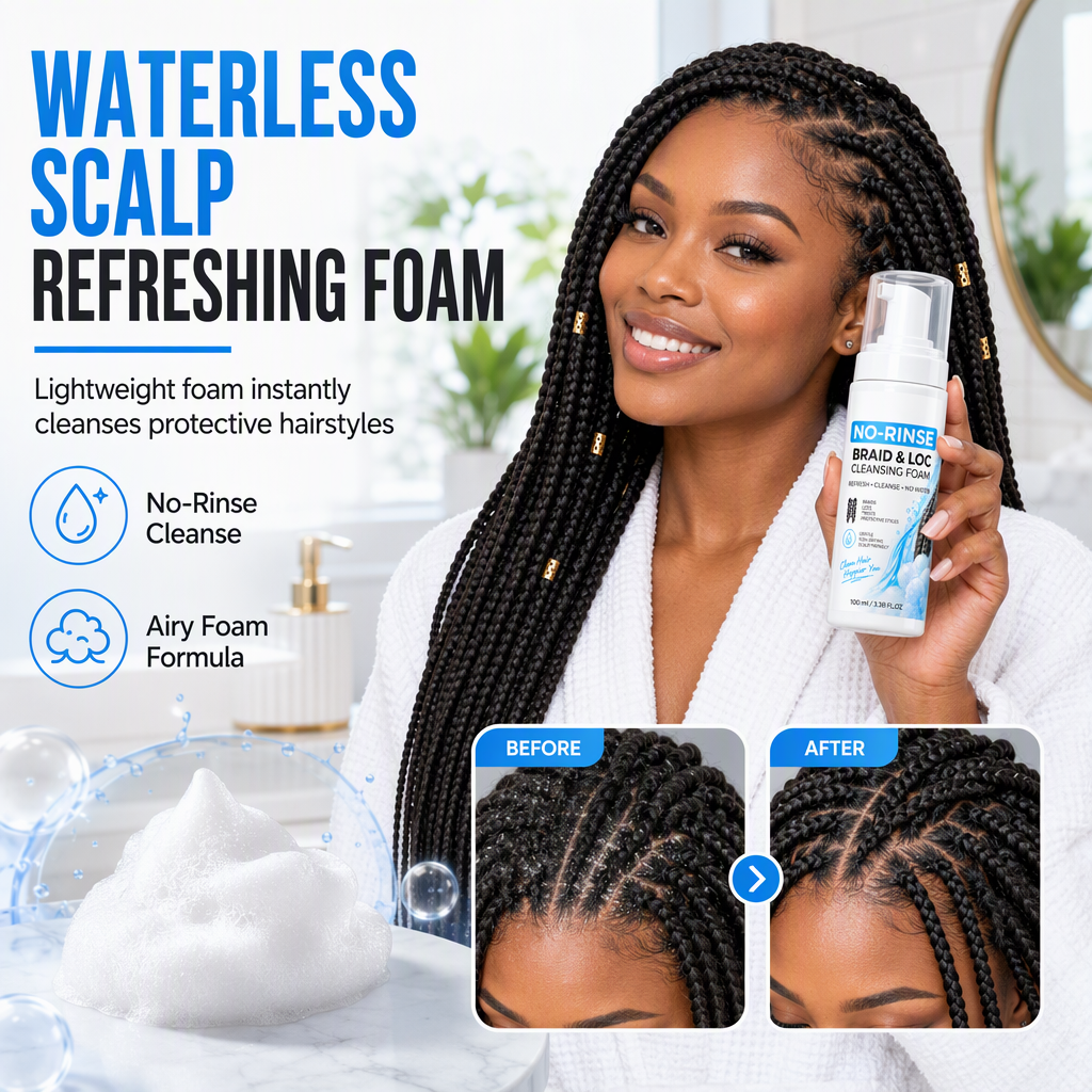 🧴50% OFF NOW!Waterless Cleansing Mousse for Dreadlocks and Braids⏳