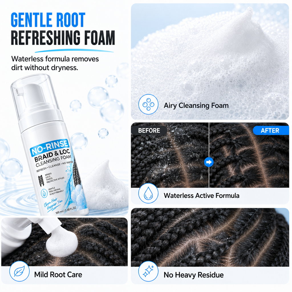 🧴50% OFF NOW!Waterless Cleansing Mousse for Dreadlocks and Braids⏳