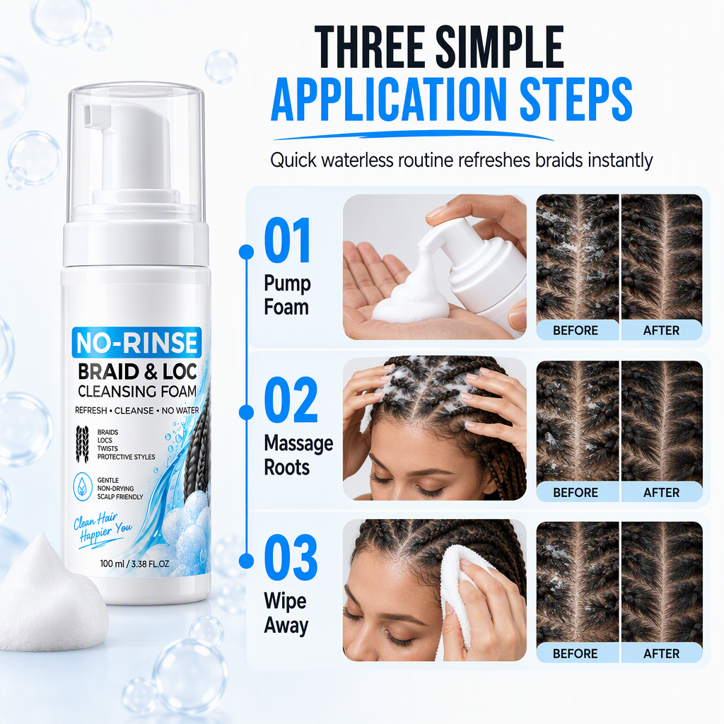 🧴50% OFF NOW!Waterless Cleansing Mousse for Dreadlocks and Braids⏳