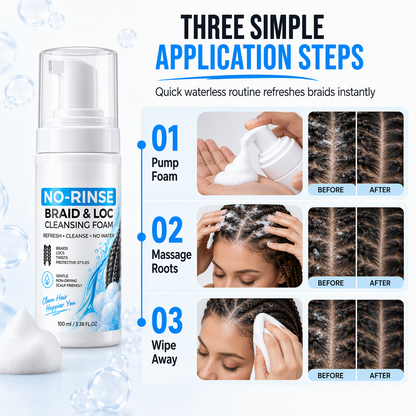 🧴50% OFF NOW!Waterless Cleansing Mousse for Dreadlocks and Braids⏳