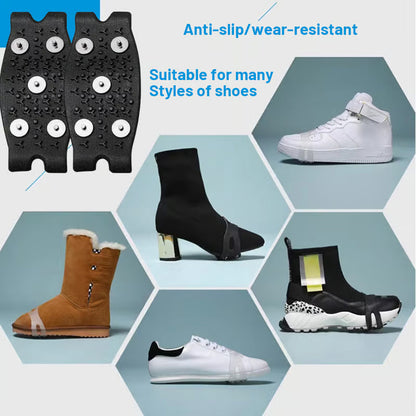 🧊👣 Anti-Slip Shoe Grips – Better Traction on Ice & Snow🍀