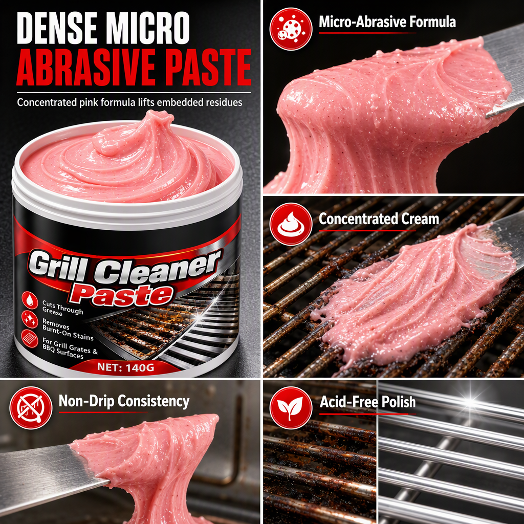 Oven and Grill Cleaning Paste for Tough Grease Removal⏳