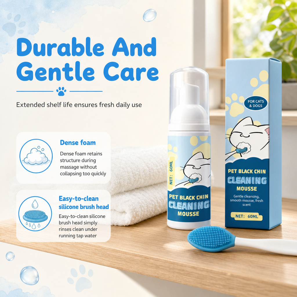 🐱🫧 Cat Chin Cleaning Mousse – Removes Dirt & Oily Buildup🍀