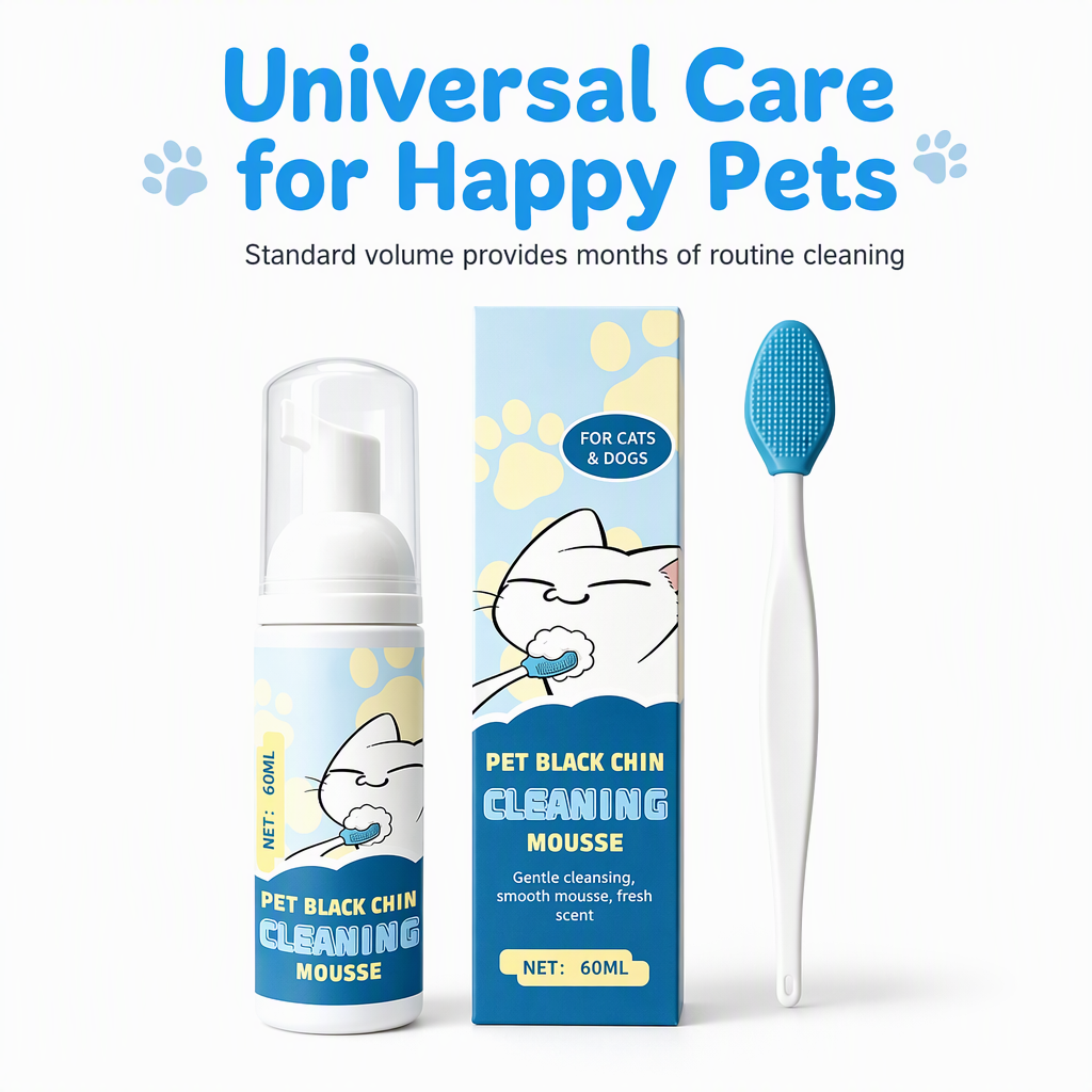 🐱🫧 Cat Chin Cleaning Mousse – Removes Dirt & Oily Buildup🍀