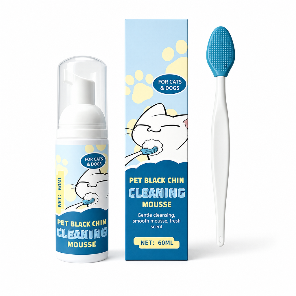 🐱🫧 Cat Chin Cleaning Mousse – Removes Dirt & Oily Buildup🍀