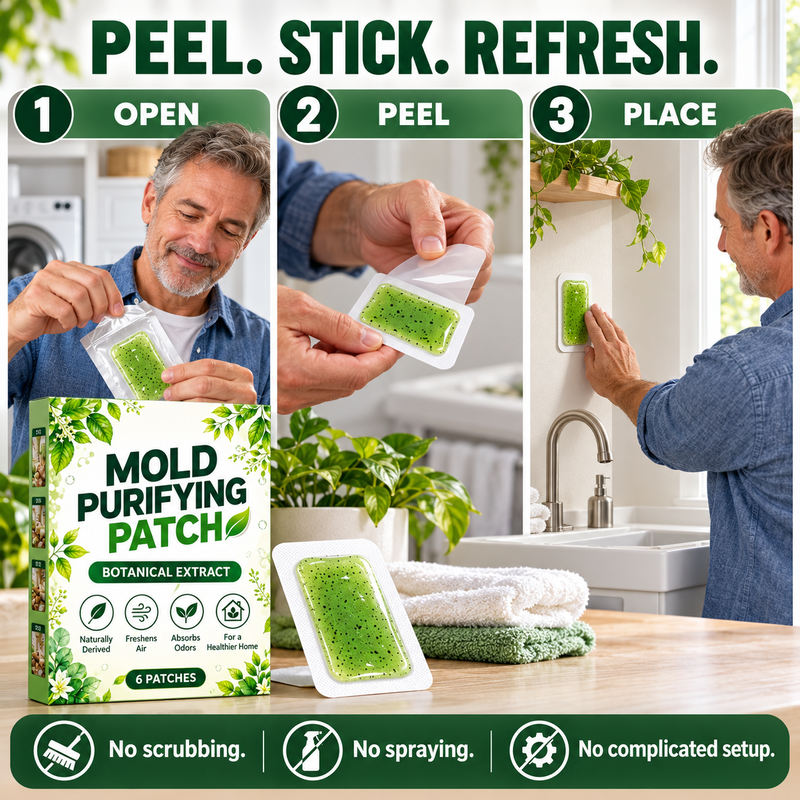 🧪50% OFF NOW! 6Pcs Mold Purifying Patches – Botanical Mildew Removal Pads🍀