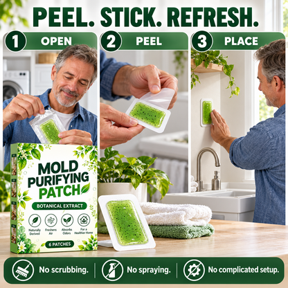 🧪50% OFF NOW! 6Pcs Mold Purifying Patches – Botanical Mildew Removal Pads🍀