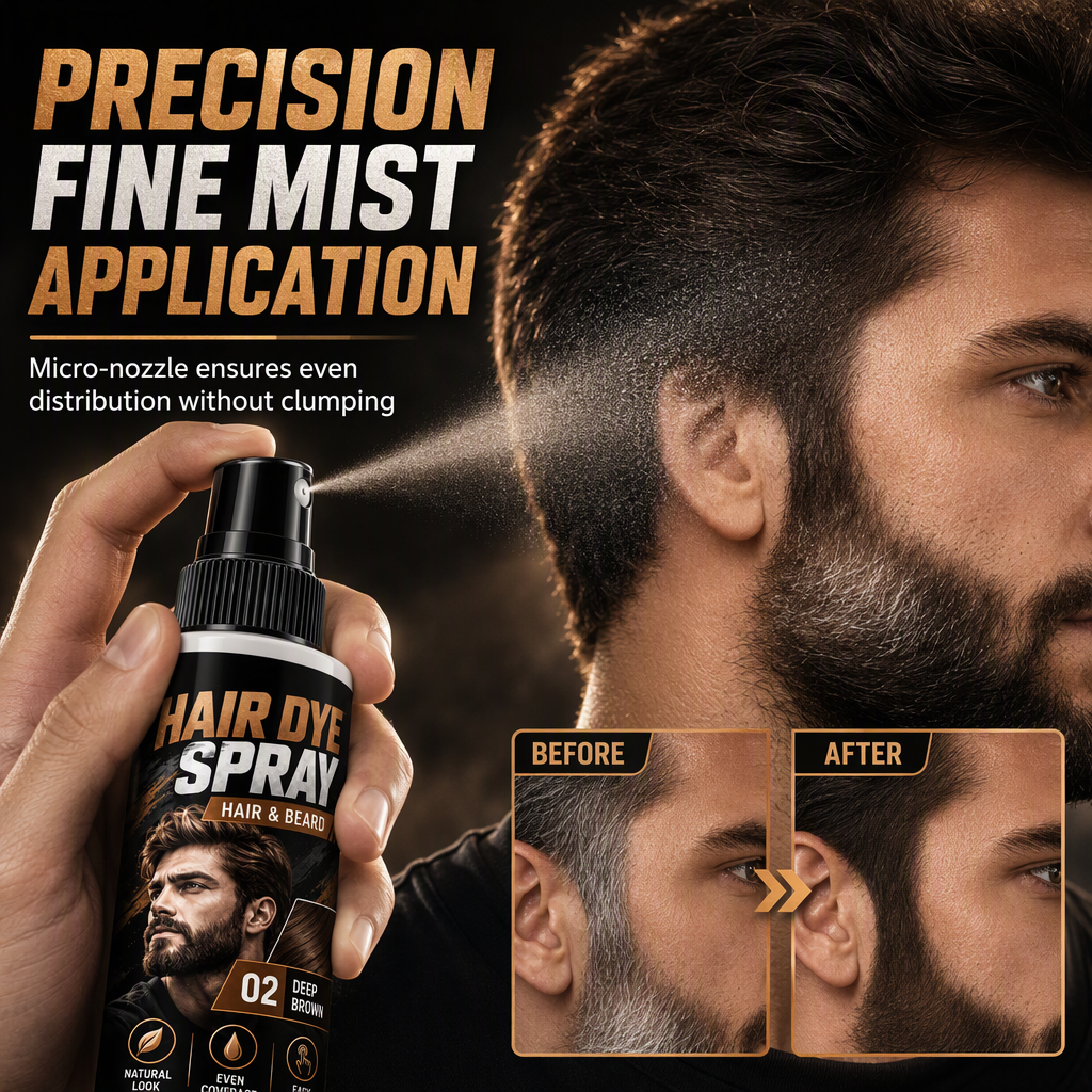 Men's Hair and Beard Dye Spray⏳