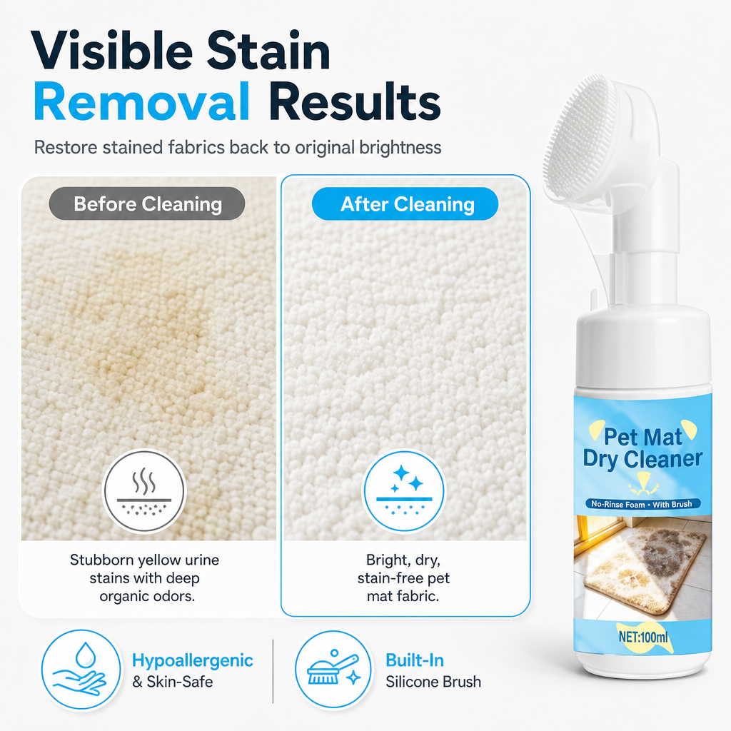 No-Rinse Pet Urine Stain Remover for Dogs and Cats