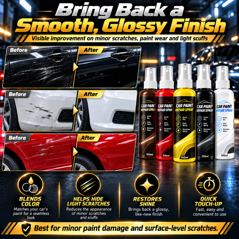 🎁🔥Available in multiple colors——Car Scratch Repair Spray for Minor Scratches and Quick Touch Up🍀