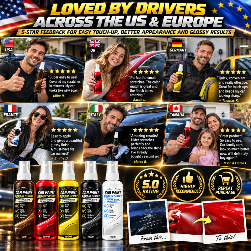 🎁🔥Available in multiple colors——Car Scratch Repair Spray for Minor Scratches and Quick Touch Up🍀