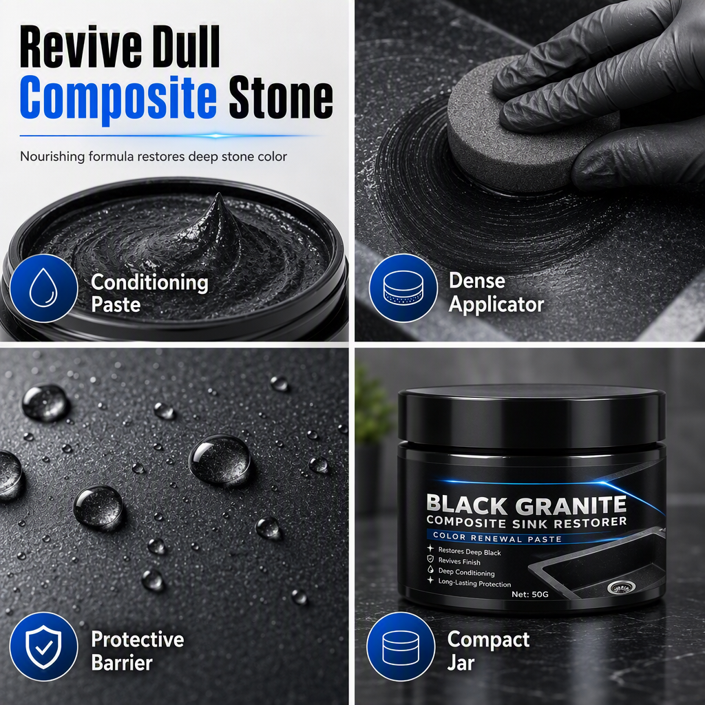 🖤✨ Black Sink Restorer – Bring Back the Deep Black Shine!🍀