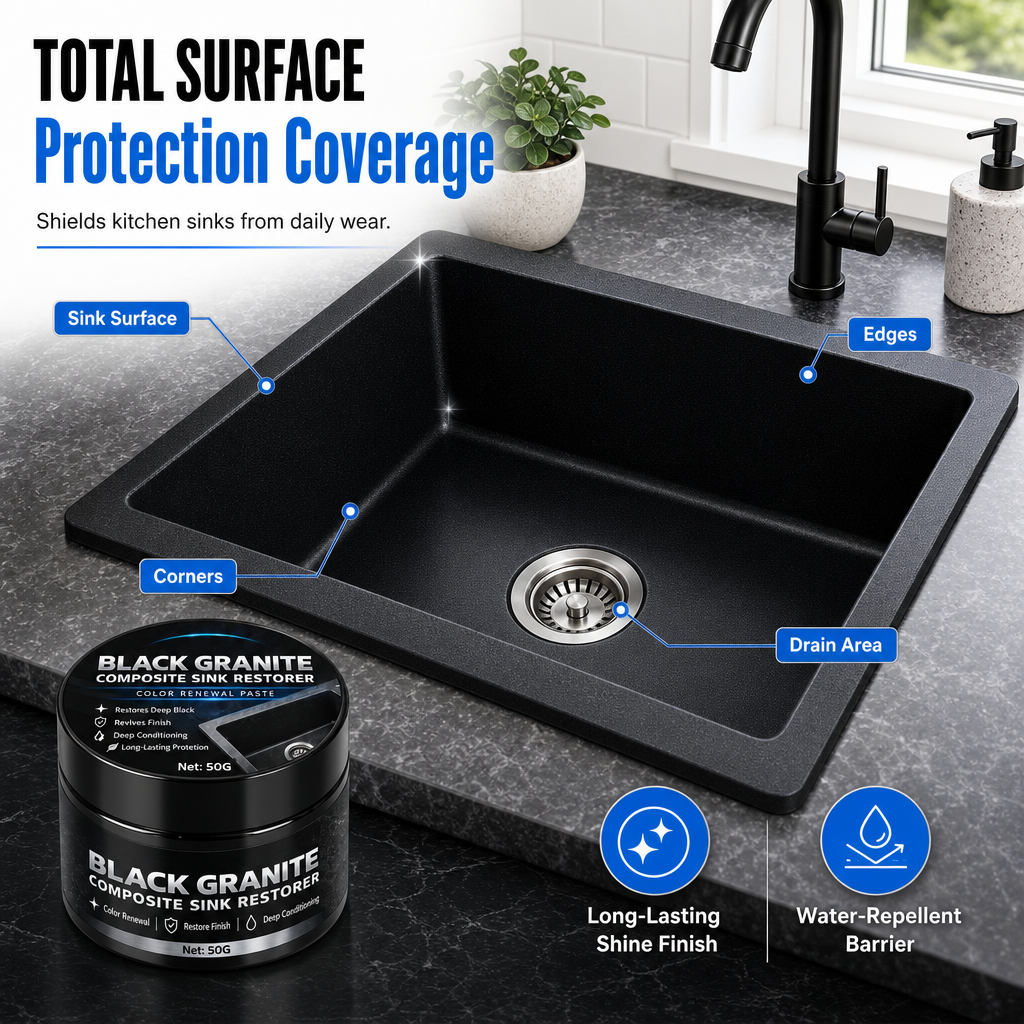 🖤✨ Black Sink Restorer – Bring Back the Deep Black Shine!🍀