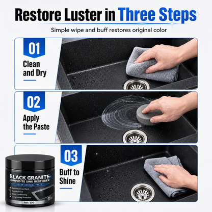 🖤✨ Black Sink Restorer – Bring Back the Deep Black Shine!🍀
