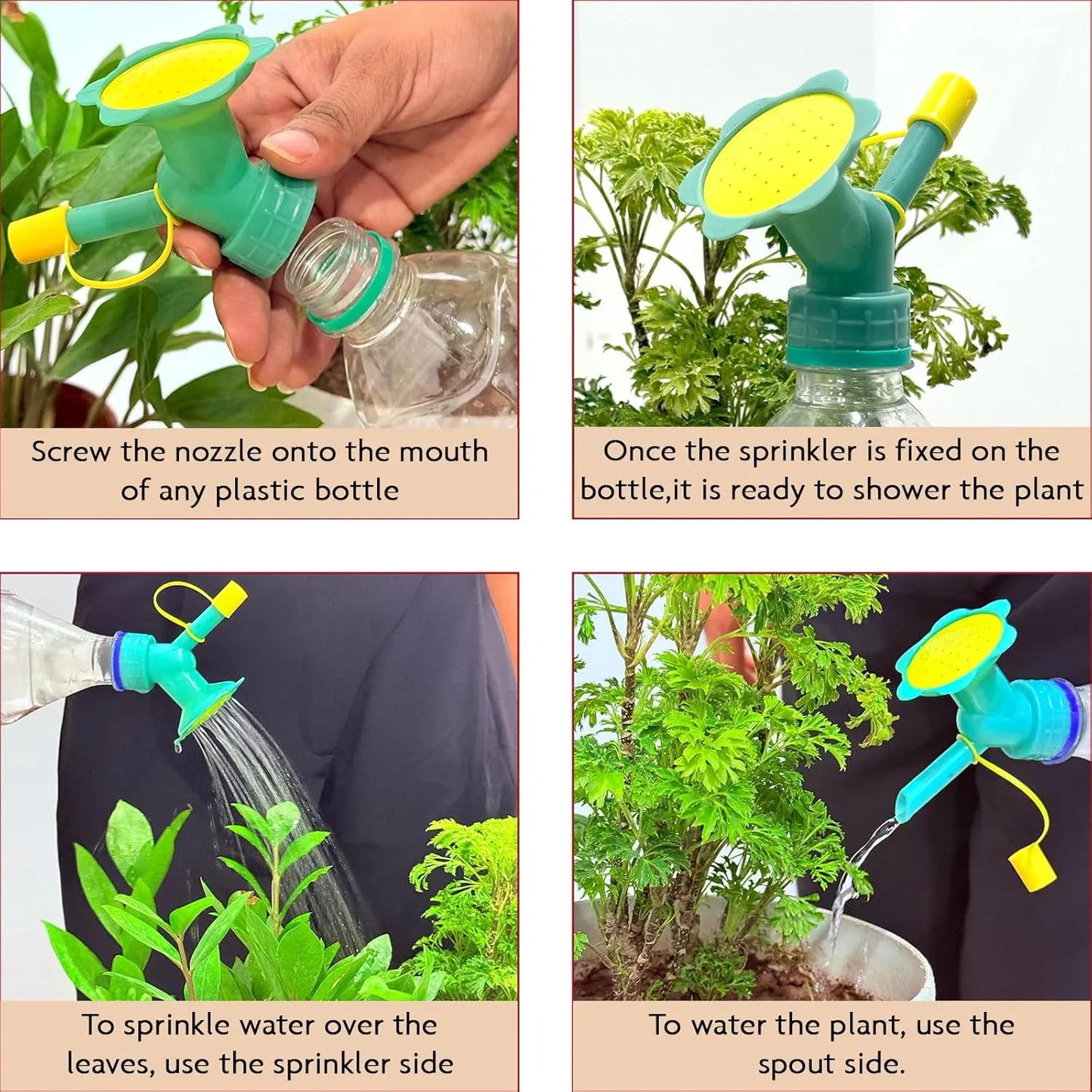 🌿LAST DAY SALE 60%OFF💧Plant Watering Bottle Sprinkler Cap-6pcs