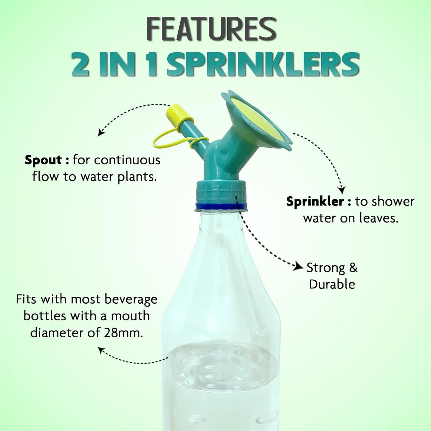 🌿LAST DAY SALE 60%OFF💧Plant Watering Bottle Sprinkler Cap-6pcs