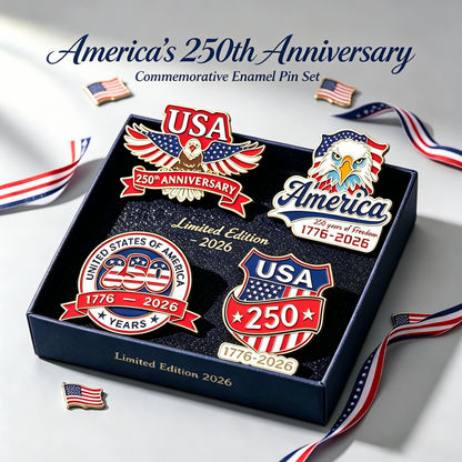 🔥LAST DAY 50% OFF🔥America’s 250th Anniversary Commemorative Enamel Pin Set